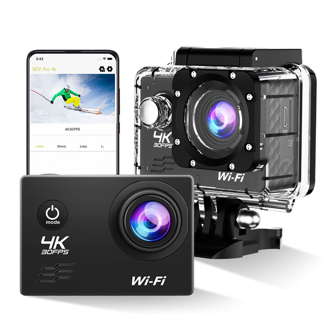 Outdoor Ultra Hd 4k 2.0 Inch Screen Sport Action Camera Waterproof Action Camera for Motorcycle