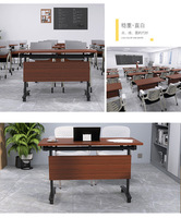 Table de formation pliante mobile pour conférences, bureau combiné pour formation de groupe, mobilier de classe et de bureau en acier