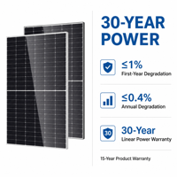 Module PV monocristallin double vitrage 600W 610W 620W 630W 640W 650W, haute puissance, rendement 23,2%, IP68, panneau solaire bifacial de type N