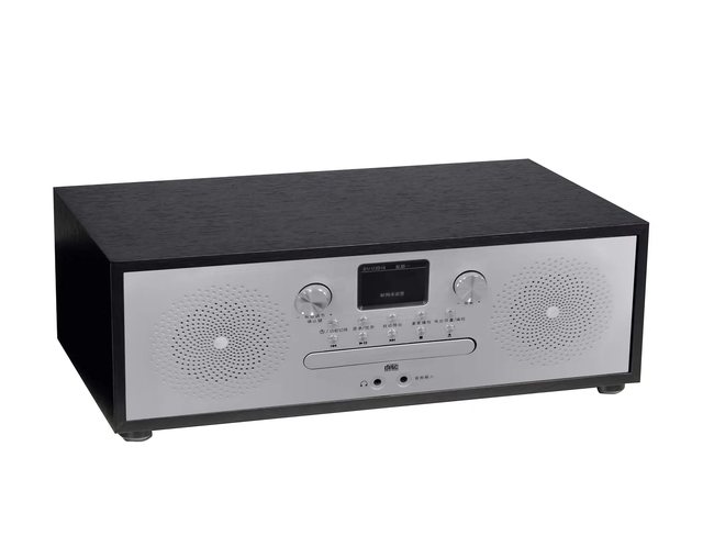 OEM ODM Portable DAB/FM Stereo Digital Alarm Clock Built-in Speaker HeadPhone AUX CD Player 7m for Range One Year Warranty