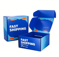 Boîte postale ondulée en papier kraft avec logo personnalisé conception gratuite boîtes d'expédition de vêtements en matériaux recyclés avec logo pour chaussettes vêtements