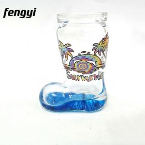 Vasos de chupito de cristal personalizados con calcomanía de palmera y lagarto, vasos de chupito con diseño de bota de vaquero - Product Image 2