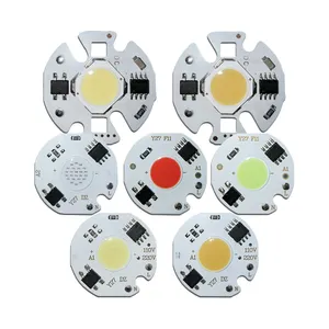 5 adet. COB çip LED Downlight 3W 5W 7W 10W 12W AC110V 220V giriş akıllı IC DIY kapalı LED Spot Spot ışık
