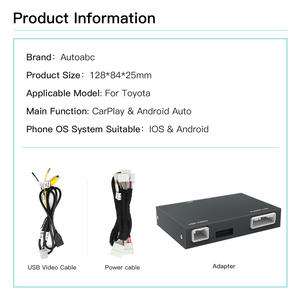 Autoabc <span class=keywords><strong>Apple</strong></span> <span class=keywords><strong>Carplay</strong></span> Inalámbrico para <span class=keywords><strong>Toyota</strong></span> Camry Corolla Highlander Tundra <span class=keywords><strong>Auris</strong></span> Prius Rav4 2014-2019 con 1 Año de Garantía - Product Image 3