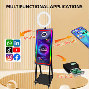 थोक फोटो बूथ दर्पण सेल्फी बूथ रिंग लाइट मैजिक मिरर फोटो बूथ मशीन सत्यापित आपूर्तिकर्ता के साथ फोटो मिरर बूथ - Product Image 4