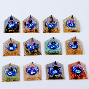 Bán Buôn Mười Hai Chòm Sao 5Cm Organite Kim Tự Tháp Tự Nhiên Chữa Bệnh Tinh Thể Orgenite Kim Tự Tháp - Product Image 3