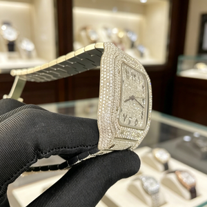 Reloj de Diseño de Alta Gama con Moissanita, Esfera Cuadrada Digital, Resistente al Agua, Mecánico, Brillante y Lujoso para Hombre - Product Image 3