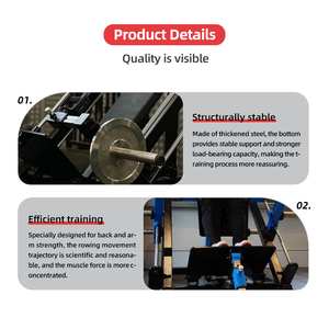 Appareil de musculation multifonctionnel pour le dos, machine à rames linéaires pour l'entraînement LAT - Product Image 4