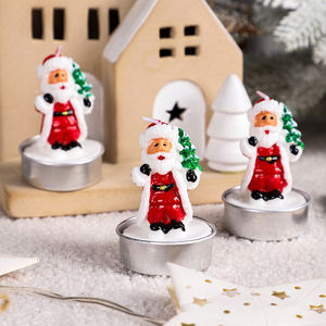 Navidad paraffin sáp giáng sinh cây nến Quà Tặng thiết lập giáng sinh Santa nến trang trí Giáng sinh - Product Image 2