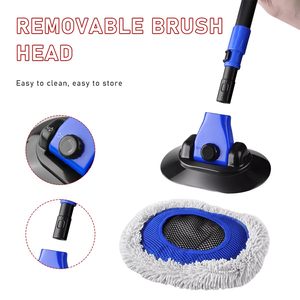 <span class=keywords><strong>Brosse</strong></span> de <span class=keywords><strong>lavage</strong></span> de voiture avec manche long 45 "Longueur réglable Pôle courbé rétractable Vadrouille de <span class=keywords><strong>lavage</strong></span> <span class=keywords><strong>automobile</strong></span> <span class=keywords><strong>Brosse</strong></span> en microfibre sans rayures - Product Image 3