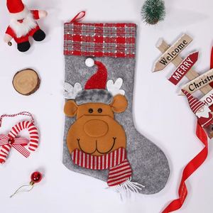 New Best-Selling Eco-Friendly Soft Polyester Fiber Christmas Stocking Candy & Gift Bags - Product Image 4