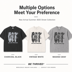 T-shirt graphique noir pour homme 275G, en coton épais, imprimé style streetwear américain, coupe oversize délavée et ample, fournisseur OEM - Product Image 6