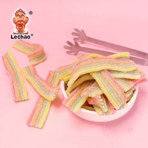 <span class=keywords><strong>Caramelle</strong></span> Gommose alla Liquirizia Colorate a Forma di Cintura Lunga, Nuovo Design della Fabbrica Lechao, Snack Halal, <span class=keywords><strong>Caramelle</strong></span> Acide per Vendita all'Ingrosso - Product Image 3