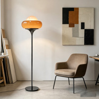 Lampe sur pied en fer de style champignon, design moderne LED haut de gamme pour salon, chambre à coucher, décoration intérieure