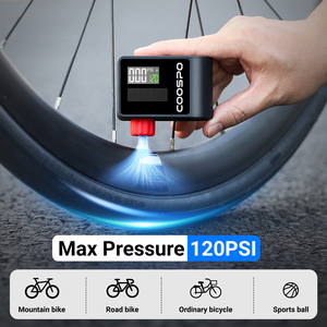COOSPO <span class=keywords><strong>Compresseur</strong></span> d'air portable sans fil <span class=keywords><strong>pour</strong></span> vélo électrique 120psi Mini pompe à vélo <span class=keywords><strong>pour</strong></span> l'extérieur route <span class=keywords><strong>vtt</strong></span> Gonfleur de pompe à main - Product Image 4
