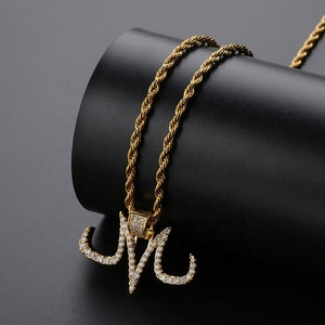 สร้อยคอจี้รูปมังกร Majin Buu ทำจากทองเหลืองชุบทองตุ้มห้อยคอเครื่องประดับเชือกตัวอักษร CZ สำหรับผู้ชาย - Product Image 5