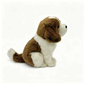 Peluche Realista de Perro <span class=keywords><strong>San</strong></span> <span class=keywords><strong>Bernardo</strong></span>, Juguete de Peluche Suave y Esponjoso, Cachorro Realista, Regalo de Peluche para Venta al por Mayor con Logotipo Personalizado - Product Image 5