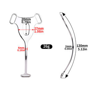 FRRK sıcak satış yetişkin Ex oyuncaklar horoz kafesleri 304 paslanmaz çelik horoz kafes erkek bekaret cihazı Penis kafes için BDSM oyuncu - Product Image 6