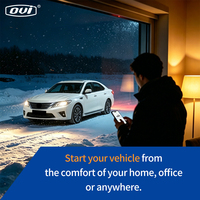 OVI 8900 Démarreur à distance pour voiture facile à installer, NFC, verrouillage/déverrouillage automatique des portes, alarme de sécurité pour voiture avec téléphone pour Toyota Crown