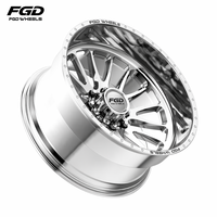 Jantes forgées FGD PCD 8x165.1 de 20 à 30 pouces, type H, pleine gamme, pour pick-up, compatibles avec les camions diesel Cummins RAM 2500 3500, design sur mesure, à rebord profond