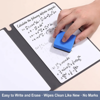Tragbares A5 Löschbares Whiteboard-Notizbuch Faltbares Memo-Schreibboard Schreibtisch-Nachrichtentafel