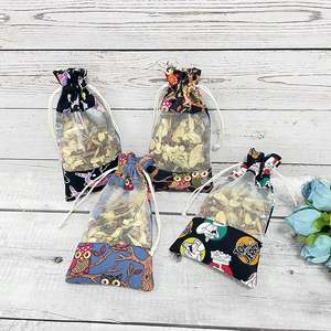 Housse en tissu imprimée numérique personnalisée de dessin animé, cordon de serrage, sac en toile et en organza écologique - Product Image 5