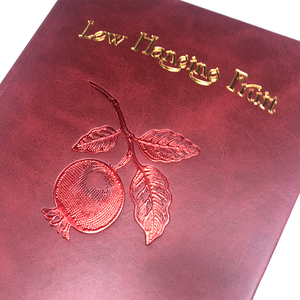 Libro con Copertina Rigida in Pelle PU Personalizzata, Processo di Stampa con Lamina d'<span class=keywords><strong>Oro</strong></span>, Rilegatura Dorata - Product Image 2
