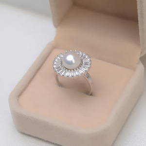 S925 <b>Silver</b> Open Circular Base Earrings Pendant Head <b>Ring</b> <b>Set</b> Female Accessories Trendy 1266 Jewelry Findings Components - Product Image 2