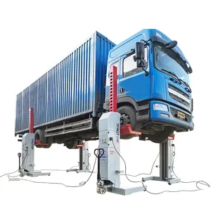 重型车辆30吨起重能力TFAUTENF电动液压移动式四柱卡车升降机