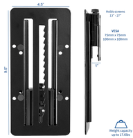 Adaptateur VESA pour écran lcd jusqu'à 27 pouces, support réglable en hauteur, Kit de support pour moniteur individuel