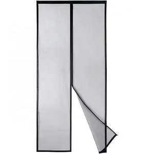 wholesale magnetic anti mosquito net magic black window door mesh fiberglass insect fly screen door curtain with 36 magnets nets