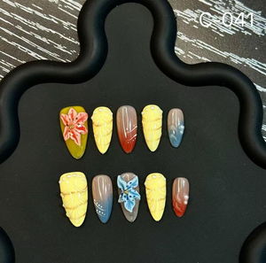 Soldes Exceptionnelles : Faux Ongles Faits Main à Coller avec Colle – Ongles de <span class=keywords><strong>Luxe</strong></span> pour Filles, Vente en Gros, Remise sur Quantité, Nail Art Personnalisé - Product Image 4