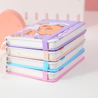Student Study Supplies A7 Hardcover Tragbares Taschenbuch, Kinder rückkehr zum Schul geschenk, niedlicher kleiner Notizbuch riemen, tragbar