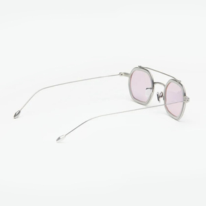 LMAMBA New Trend 2025 High Quality Fashion <b>Square</b> Double Bridge Metal Polygon Shades Custom Logo Designer <b>Sunglasses</b> Men Women - Product Image 6