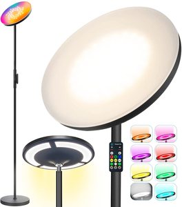 Bright Standing <strong>Lamp</strong> Colors Brightness Angle Modes Adjustable , <strong>Reading</strong> <strong>Lamps</strong> with <strong>Remote</strong> RGB <strong>Floor</strong> <strong>Lamp</strong> - Product Image 1