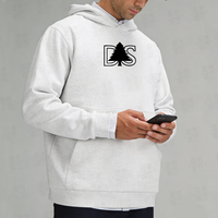 Sudadera de Forro Polar Suave y Holgada para Hombre, 310GSM, con Estampado Personalizado y Bordado, Ecológica, para Gimnasio y Fitness, de Lujo, Corte Cuadrado, Sólida, de Gran Venta
