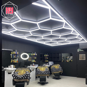 車のガレージライト6500K/4500K六角形照明システムワークショップショールーム用 - Product Image 3