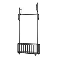Porte-vêtements autoportant à double rail mobile, séchoir et rangement compact pour chambre à coucher et usage domestique
