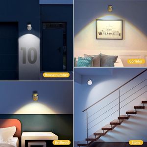 Luz nocturna con Sensor de movimiento, luz LED USB inalámbrica para cocina, dormitorio, Mural, Sensor de sala de estar, lámpara de pared, iluminación interior, LED USB - Product Image 3