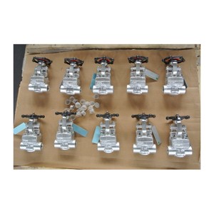 Forged Carbon Steel Gate Valve 1 Inch NPT Threaded <b>Ends</b> On Off Operation All Temperature Industrial - Product Image 5