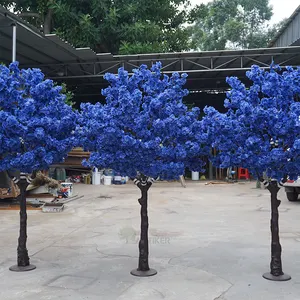 Custom Japanese Cherry Tree Large Blue Artificial Cherry Blossom Trees Decoration Wedding And Party