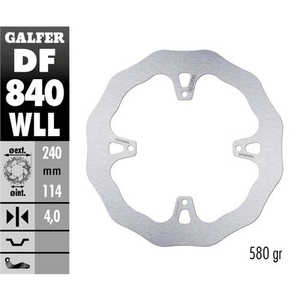 Galfer Wave Tm MX 250 15-25 completo freno posteriore a disco in acciaio e materiale in ferro per la produzione di automobili - Product Image 1
