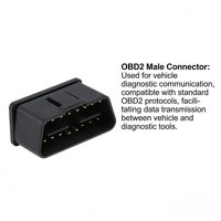 Conectores Macho de Ángulo Recto OBD2 para Equipos de Diagnóstico Automotriz y Telemática, Suministro del Fabricante