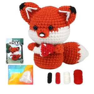 Fox Kits <span class=keywords><strong>de</strong></span> inicio <span class=keywords><strong>de</strong></span> <span class=keywords><strong>ganchillo</strong></span> con ganchos <span class=keywords><strong>de</strong></span> <span class=keywords><strong>ganchillo</strong></span> Hilo Fibra <span class=keywords><strong>de</strong></span> poliéster Tutoriales en video paso a paso <span class=keywords><strong>Kit</strong></span> <span class=keywords><strong>de</strong></span> tejer para adultos - Product Image 2
