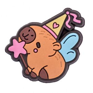 Adorables y Lindos Dijes de PVC de Capibara para Zapatos de Niños - Dijes Decorativos de Personajes de Dibujos Animados para Zapatos, Dijes de Animales para Zapatos de Niños - Product Image 5