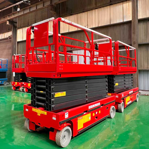 Hoog rendement hydraulische elektrische zelfrijdende mobiele schaarlift voor industriële magazijnmateriaaltransport - Product Image 3