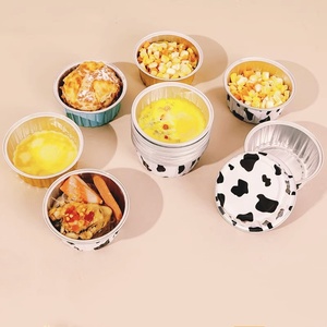 Friteuse à Air CHAUD Pudding Cup Moule à Gâteau Crevettes Oeuf Feuille D'étain Four Bol Petite Boîte En Aluminium Moule À Gâteau Outils - Product Image 5