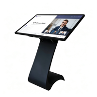 Kiosque interactif LCD 4K de 43 pouces avec écran tactile multipoint Windows 20 points, terminal de service sur pied