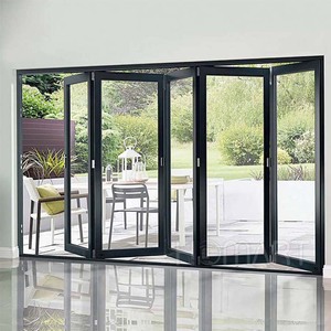 Puerta Plegable de Aluminio, Puerta Batiente de Vidrio Templado, Portátil, Flexible, Ahorra Espacio, para Autocaravana, Caravana, Viajes, Camping, Baño - Product Image 5