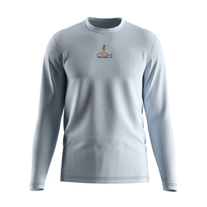 T-shirt graphique de protection UV pour hommes en nylon et élasthanne extensible 4 directions avec logo sérigraphié – Vêtements de pêche professionnels en gros - Product Image 3